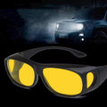 2pcs set dark & coloured Anti glare night vision driver Goggles