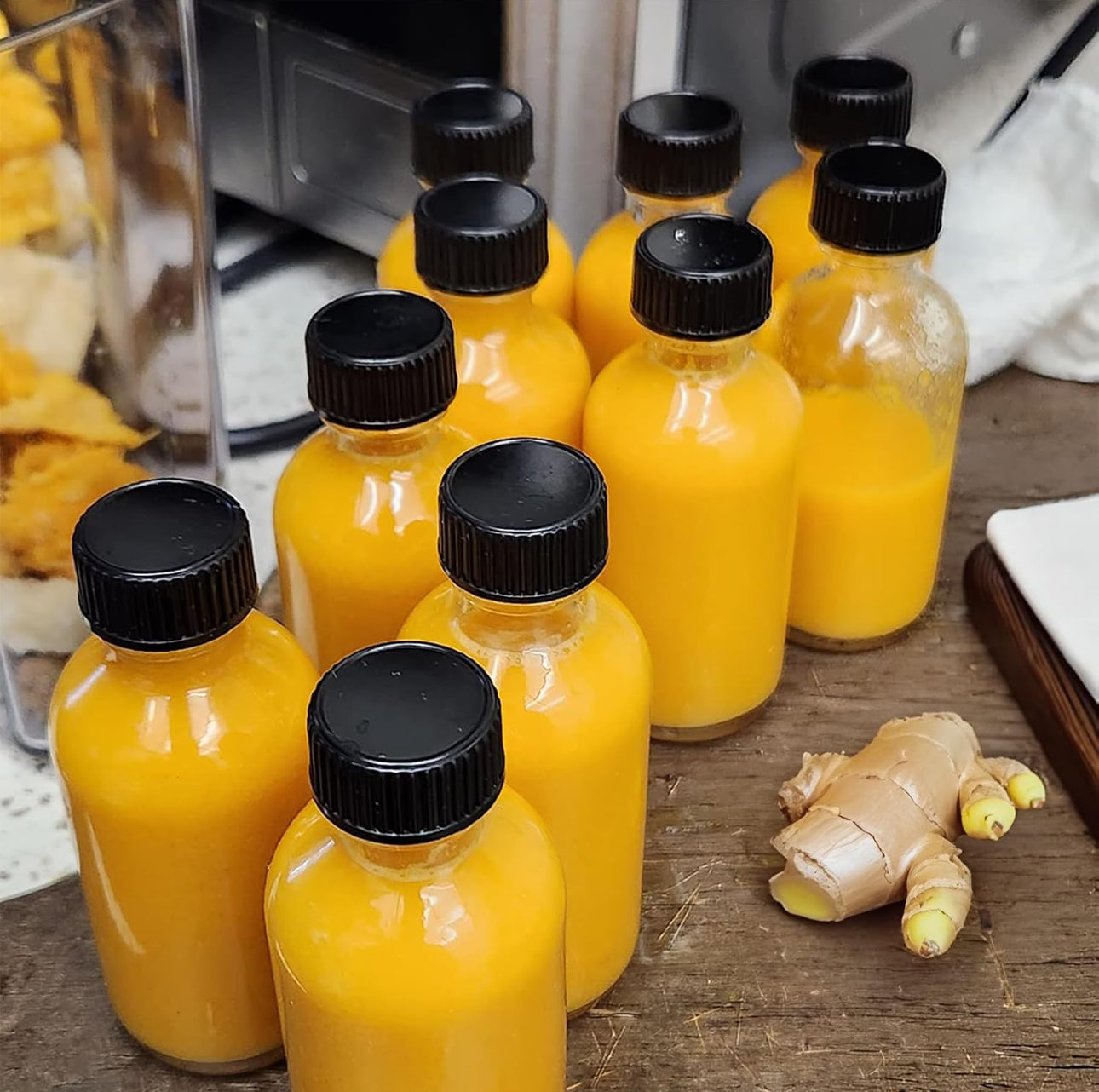 12pcs Glass ginger shots bottles