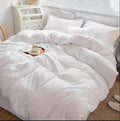 White Duvets 4in1 Duvet Set (1pc Duvet, 2pcs pillowcases & 1 Bedsheet