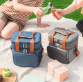 Double Compartment (15L) Insulated Lunch Bag