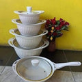 10pcs Die cast *YOU SHI MAN* Aluminum cookware set,