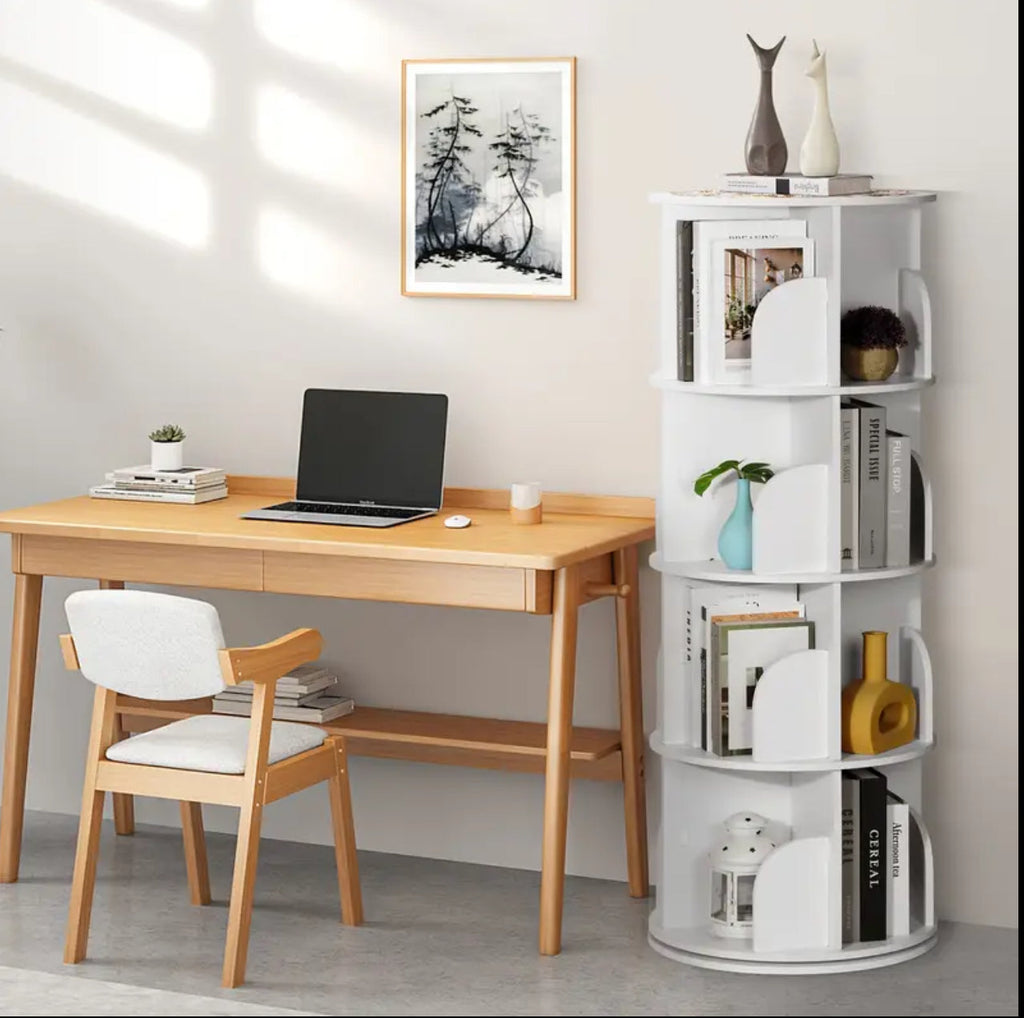 Rotating book shelf