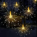 120Lights in 1 , 5M Remote Controlled Starburst Decorative Christmas Lights with a plug