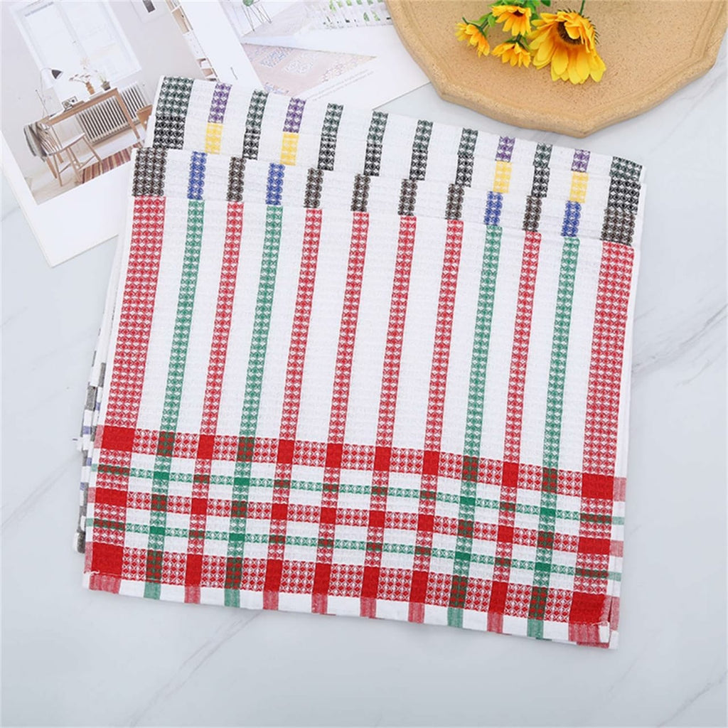 100% cotton Bright Large Tea Towels, 4-Pack