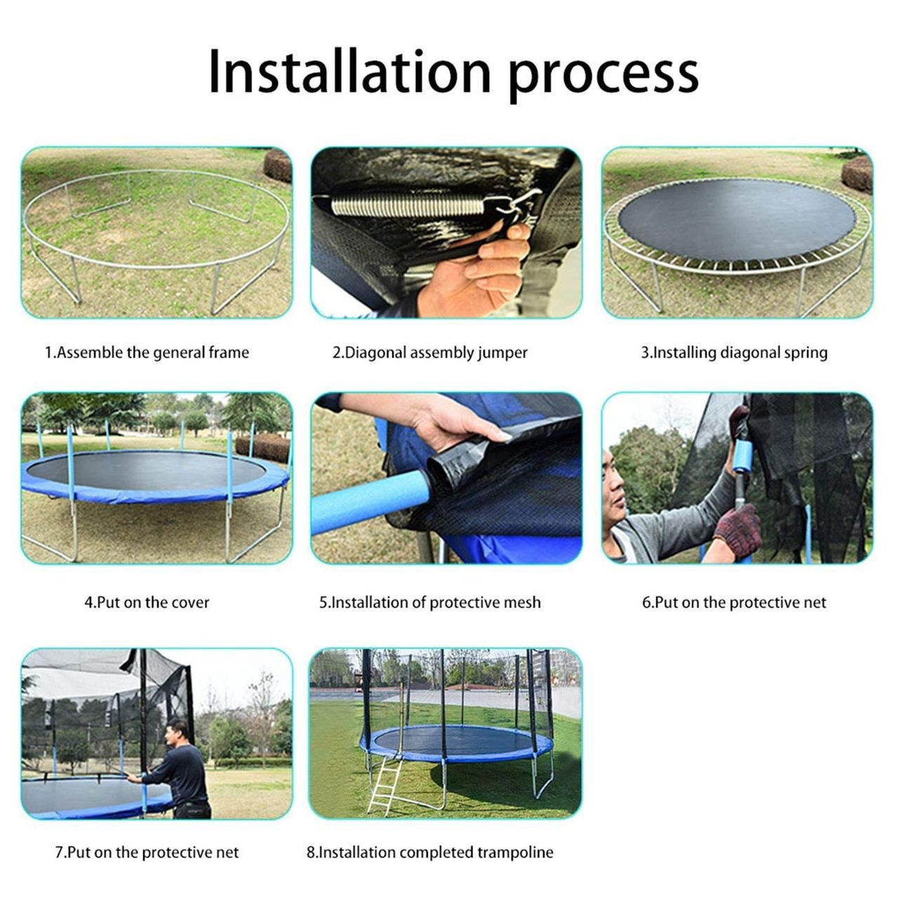 14 FT  Trampoline with Safety Enclosure Net