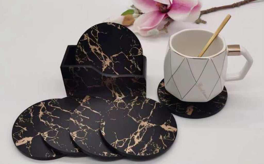 Marble cup coaster