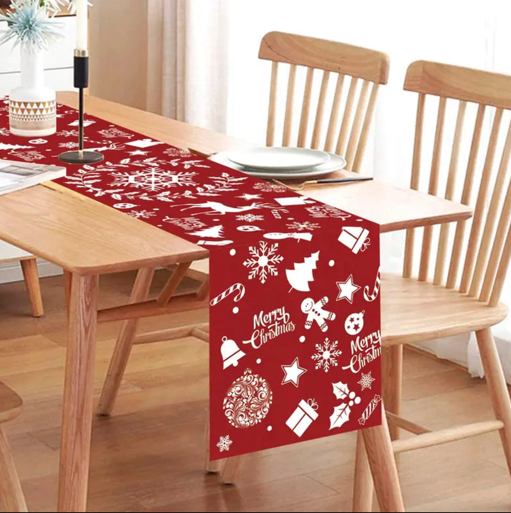 Christmas themed table runners.