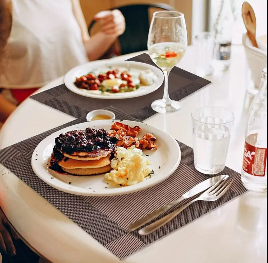 6pcs pvc table mats