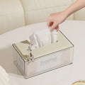 Transparent Acrylic Serviette/Napkin Holder with
 spring