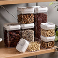 7pcs Transparent Acrylic Cereal Food/Pantry Storage Containers