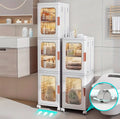 3 compartments storage cabinet