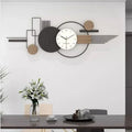 Long minimalist wall clock
