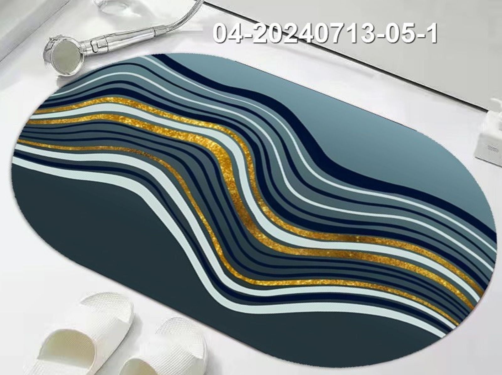 Super Absorbent oval rubber Mat,Slip-resistant Bath Room Mat