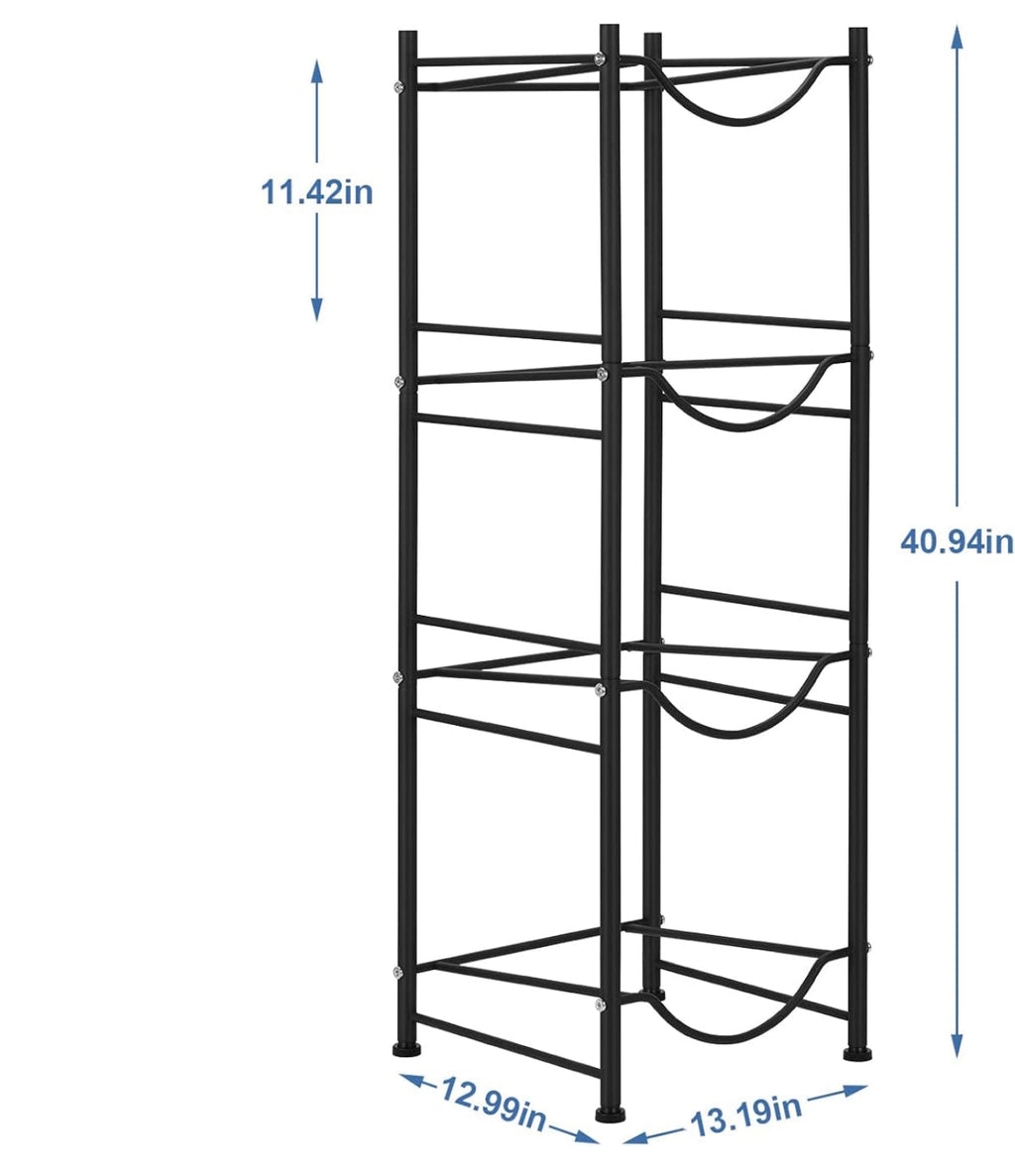 4 tier Water Bottle holder rack