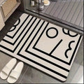 Geometric pattern door/bath mat