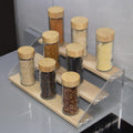 3 Tier Bamboo and Acrylic multi purpose stand
