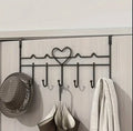 Seven hook heavy duty over the door hanger