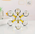 Decorative Sculpture, Modern Minimalist Metal Crystal Molecular Ball Decoration