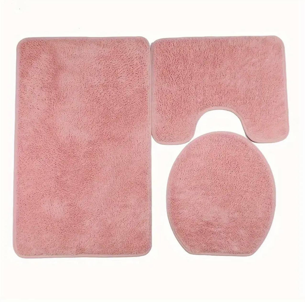 Bathroom/Toilet 3pcs mats /sets