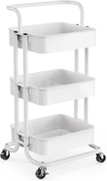 Multi-functional movable trolley storage rack( full metallic)