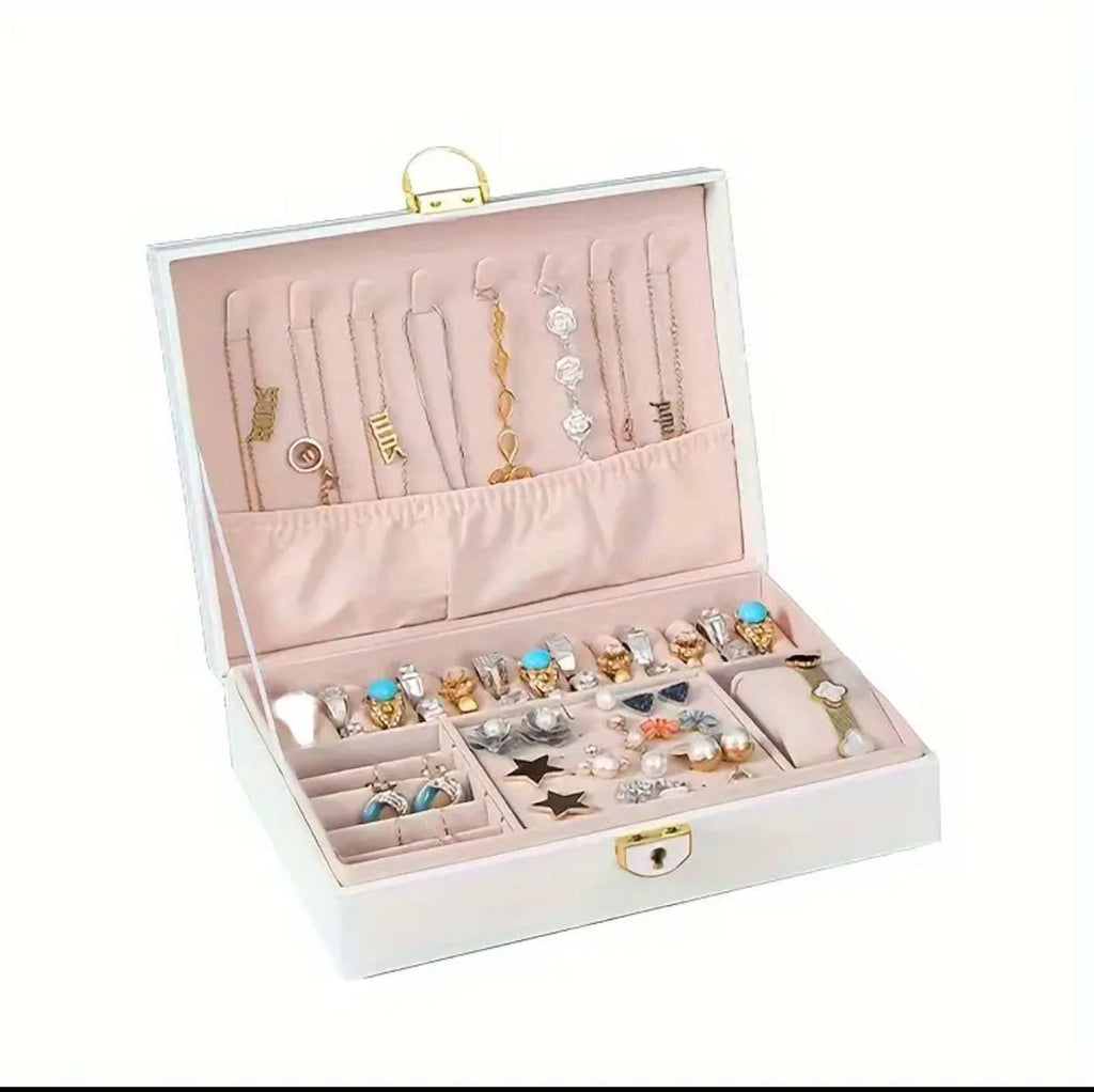 Exquisite Large Capacity Travel Jewelry Bag /  Jewelry Organizer