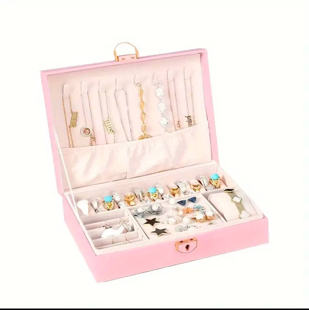 Exquisite Large Capacity Travel Jewelry Bag /  Jewelry Organizer