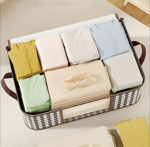 2in1 Foldable large cloth organizer storage box
