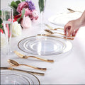 High quality unique clear charger plates