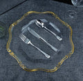 High quality unique clear charger plates