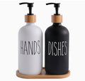 2pcs Kitchen Sink Dish HANDS// DISHES Dispenser