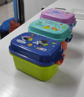 Rectangular double layer Cartoon themed Healthy Plastic Lunch Box