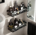 2 pcs Aluminum alloy  Rectangular Shelf with adhesive stickers