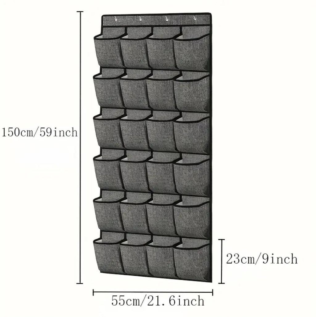 Oxford Over The Door Hanging Wall Closet Organizer 24 Pocket Shelf Wardrobe Storage Bag
