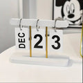 Modern Wooden Perpetual Calendar Flip