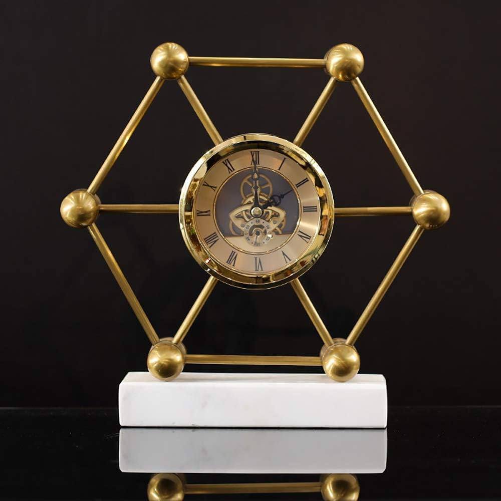 Antique Decorative Desk Roman Metallic Clock