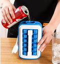 Portable leakable ice cube mold