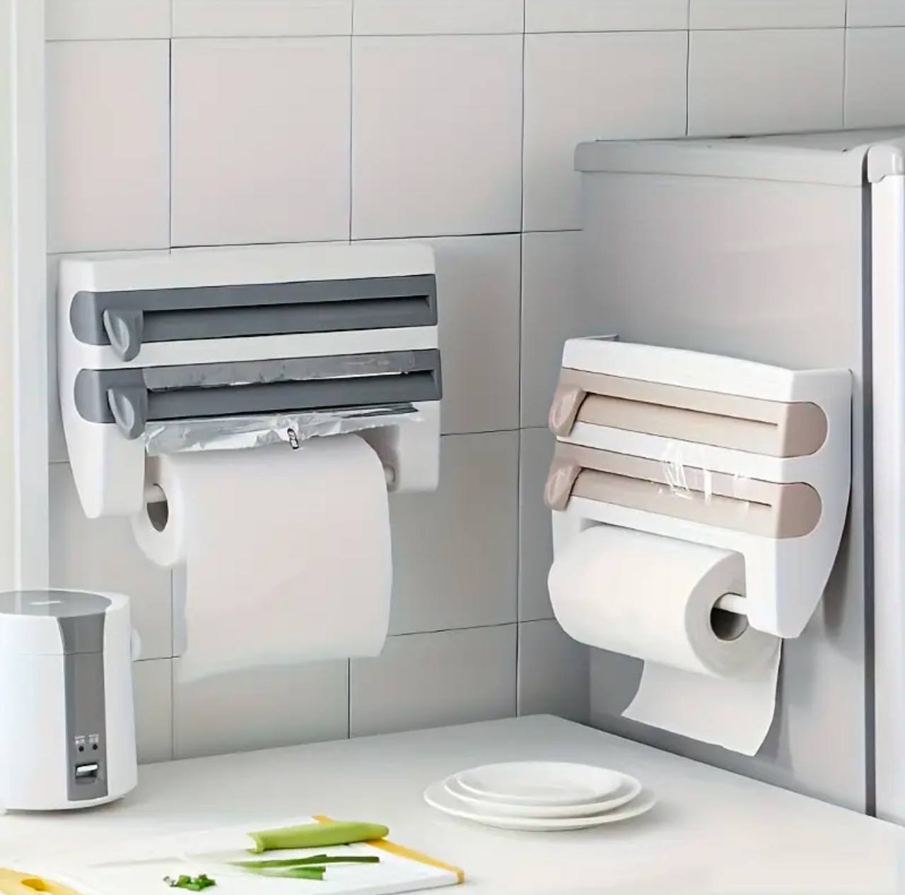 Big size Tripple paper dispenser with top shelf