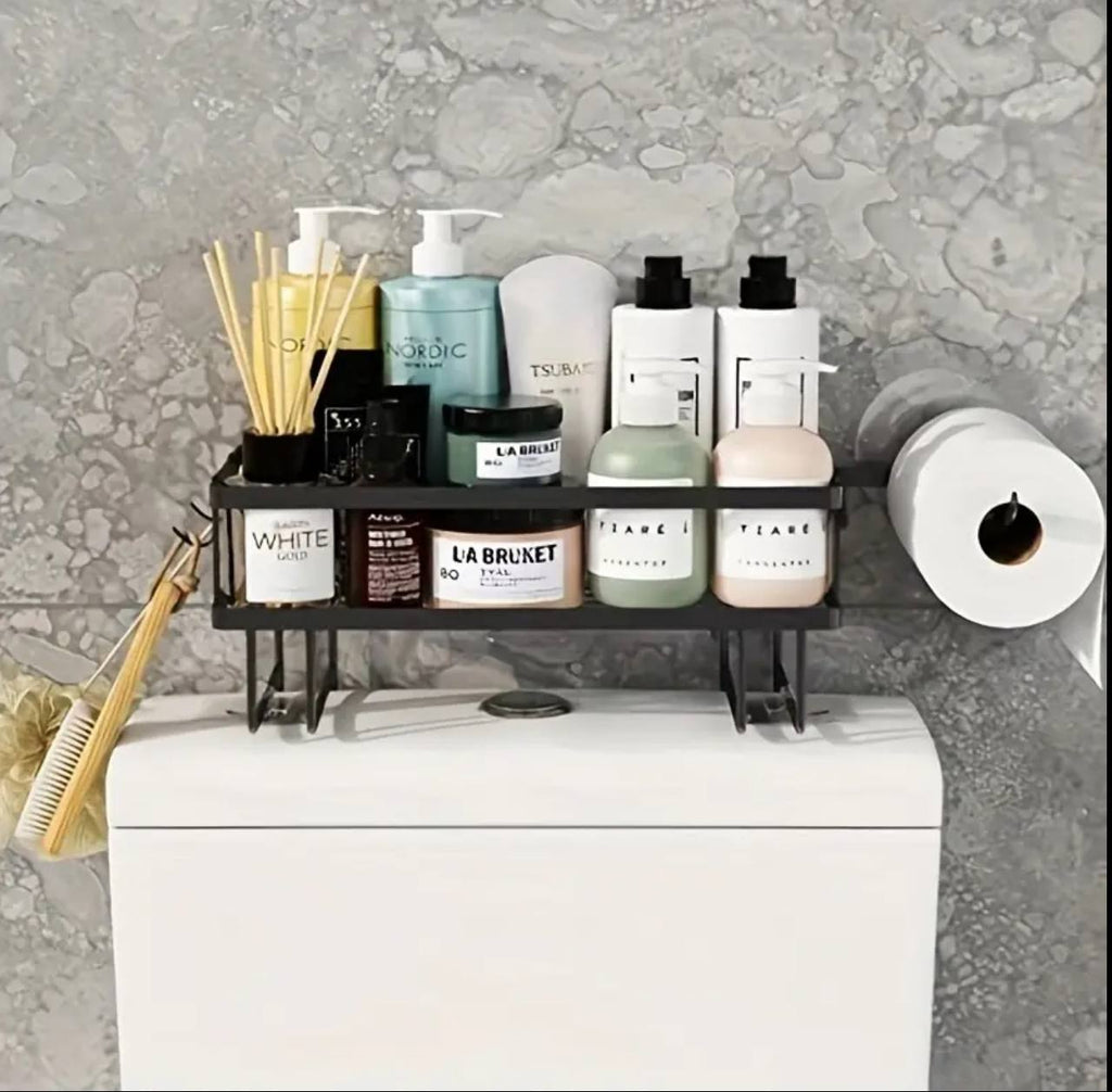Single Layer Bathroom/ Toilet Racks With Tissue Holder