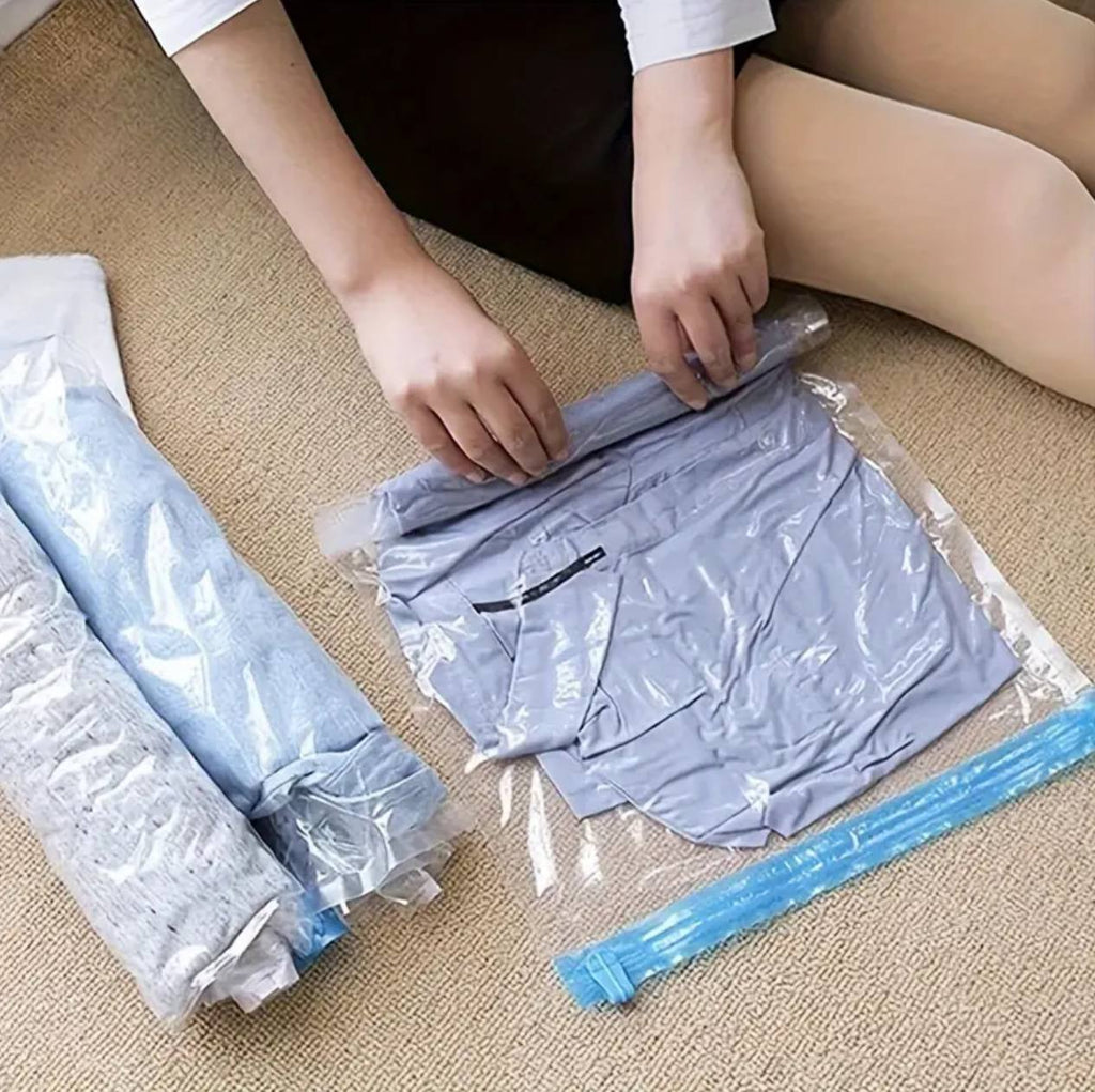10pcs Travel Cloth Organizer Travel Space Saver Compression Storage Bag.