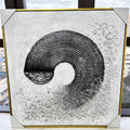Textured canvas oil painting