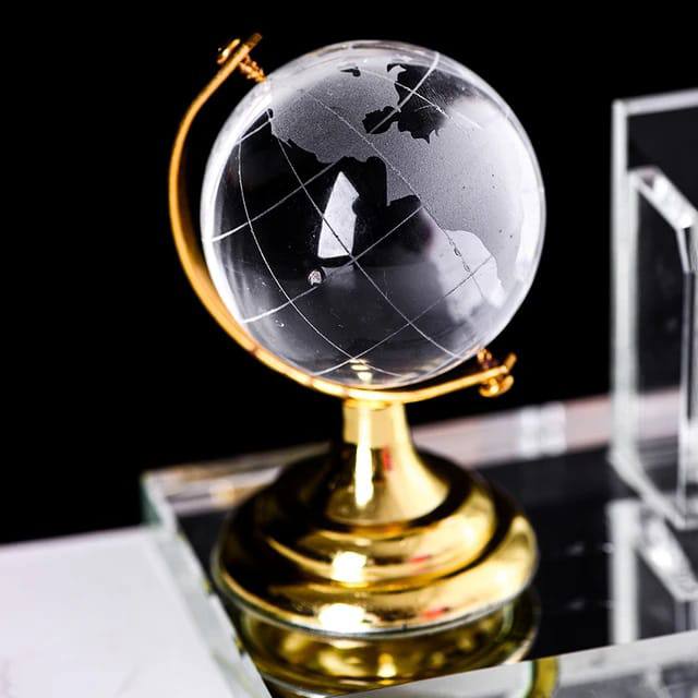 New Modern Crystal Glass Fantastic Ballpoint Pen Holder