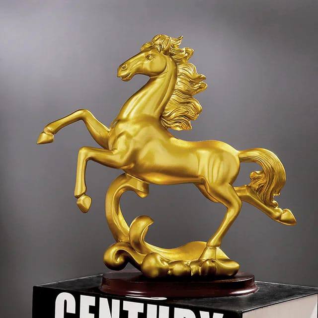 Gold decor horse