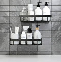 2 pcs Aluminum alloy  Rectangular Shelf with adhesive stickers