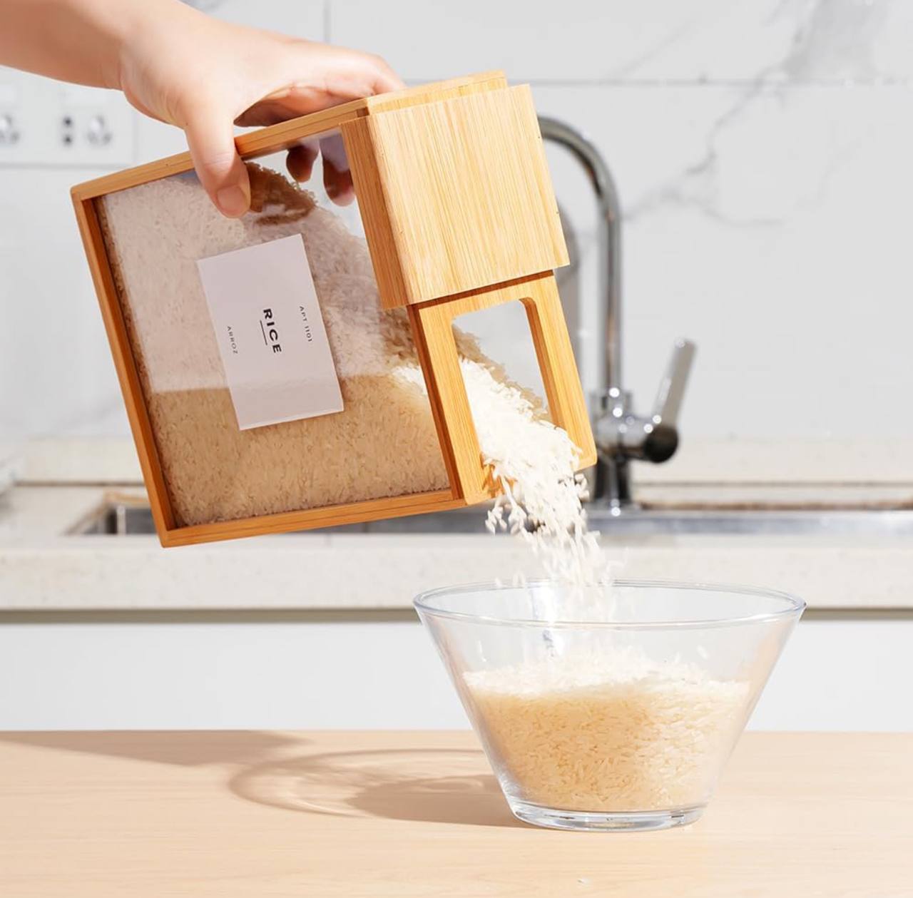 3L Transparent Dry Food Cereal Storage Container
