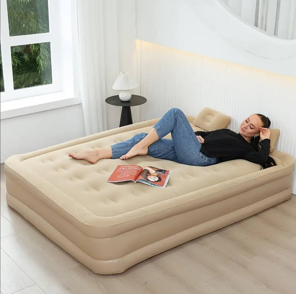 Inflatable Queen Size Airbed Mattress with in built Pump