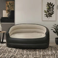 Inflatable 2 Seater Couch Blow Up Air Sofa with Comfort Flocked Surface