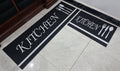 Strong grip Rubber underside floor 3D 2in1 kitchen mat