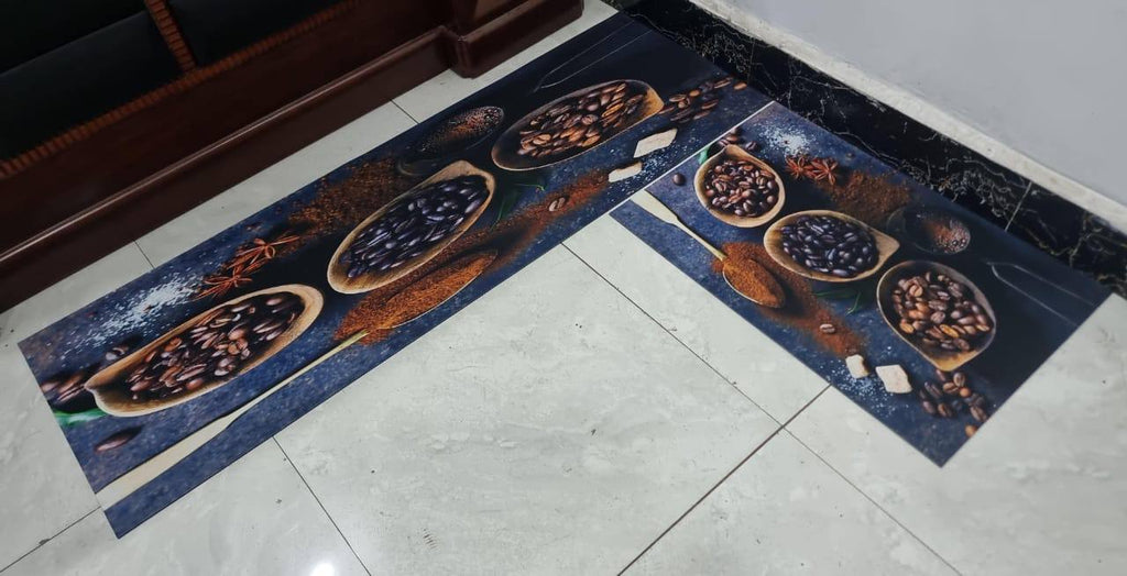 Strong grip Rubber underside floor 3D 2in1 kitchen mat