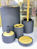 Plastic and bamboo  luxury bathroom accessories