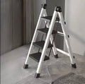 Multifunctional household folding ladder
